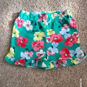 ♥️NWOT♥️ JOULES FLORAL  GIRLS GREEN RUFFLE SHORTS